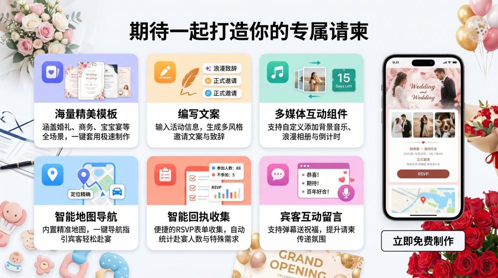 ins极简风电子请柬太绝了！小众高级不撞款，氛围感直接拉满
